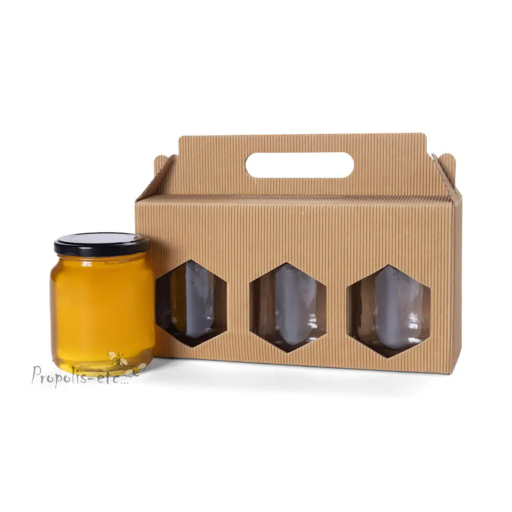 Coffret cadeau 3 pots de miel de 250g | Tigoo-Miel