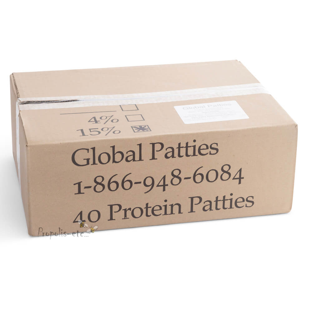 Galettes Global Patties (15% pollen) - Boîte de 40Lbs