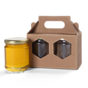 Coffret pour pots de miel (2 x 250g)