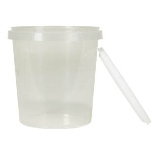 NICOT Clear Plastic Jar & Lid 1kg