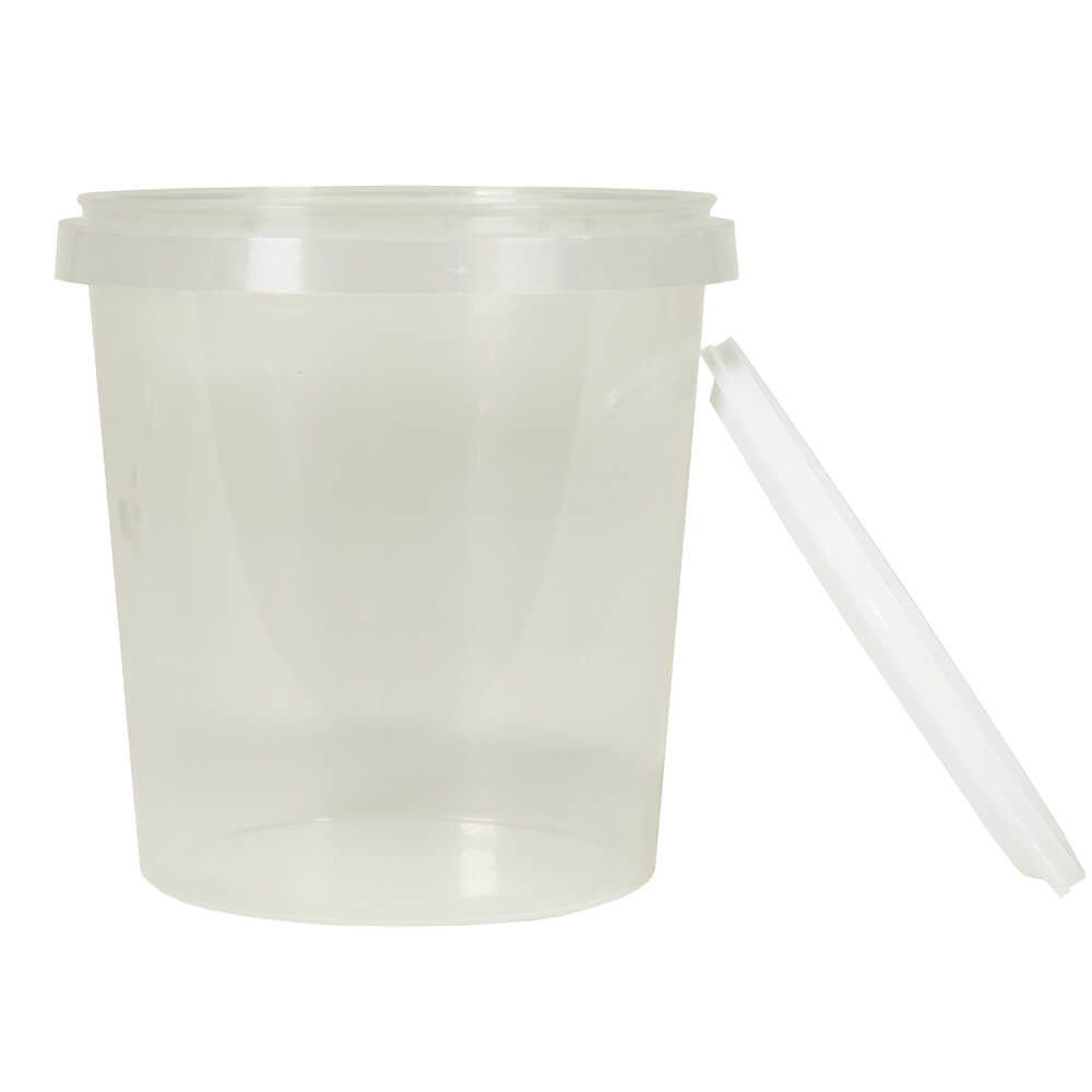 NICOT Clear Plastic Jar & Lid 1kg
