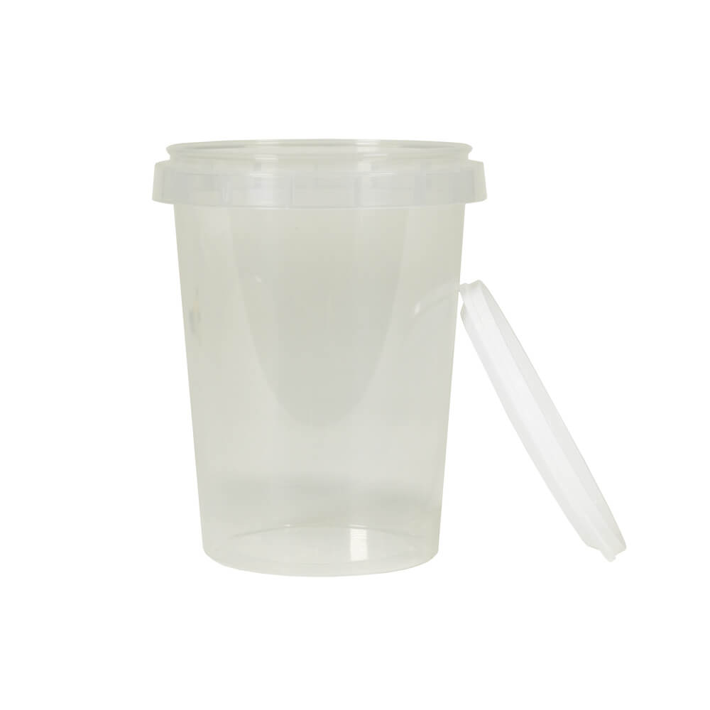 Pot & couvercle en plastique transparent NICOT 500g