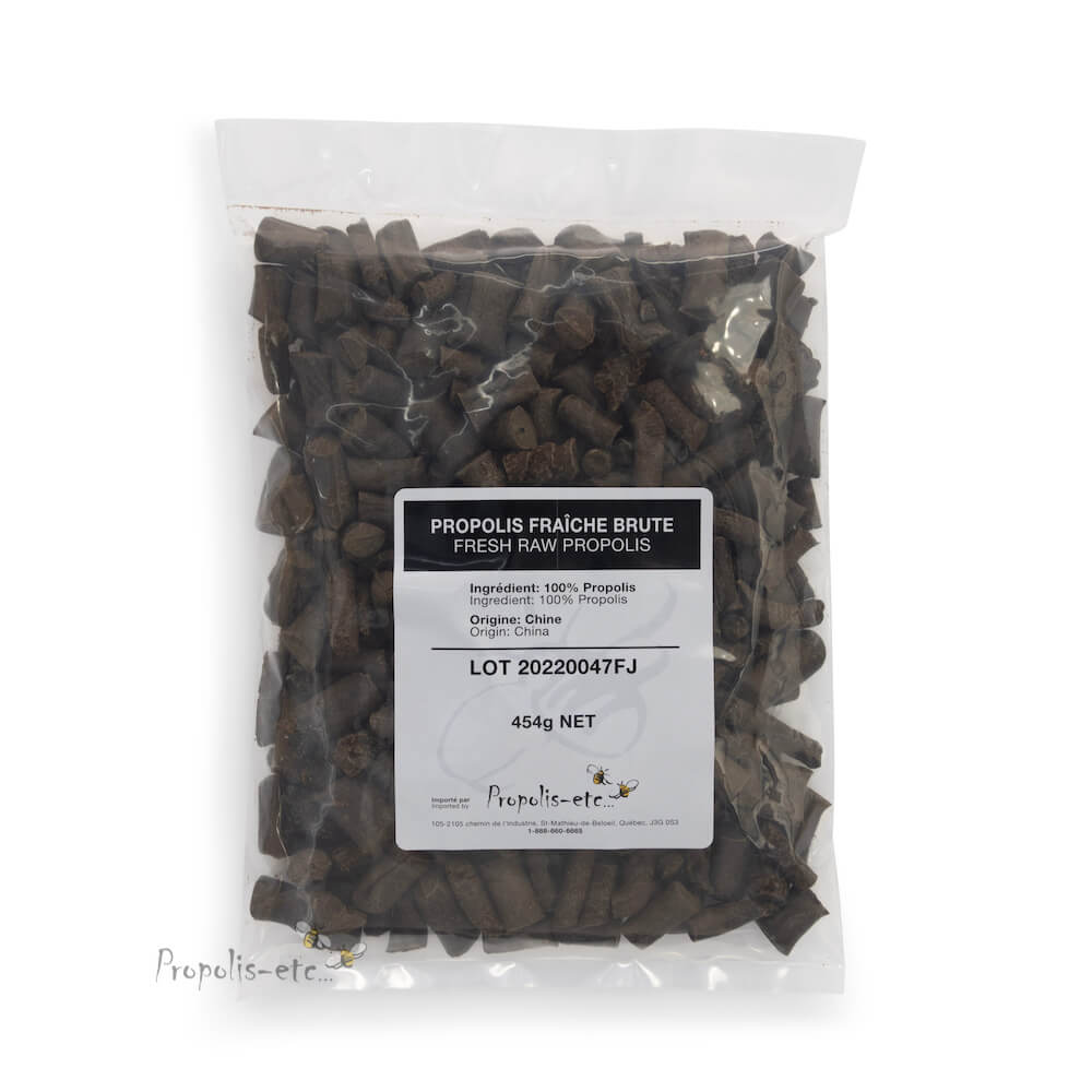 Propolis brute en morceaux (sac de 1lb)
