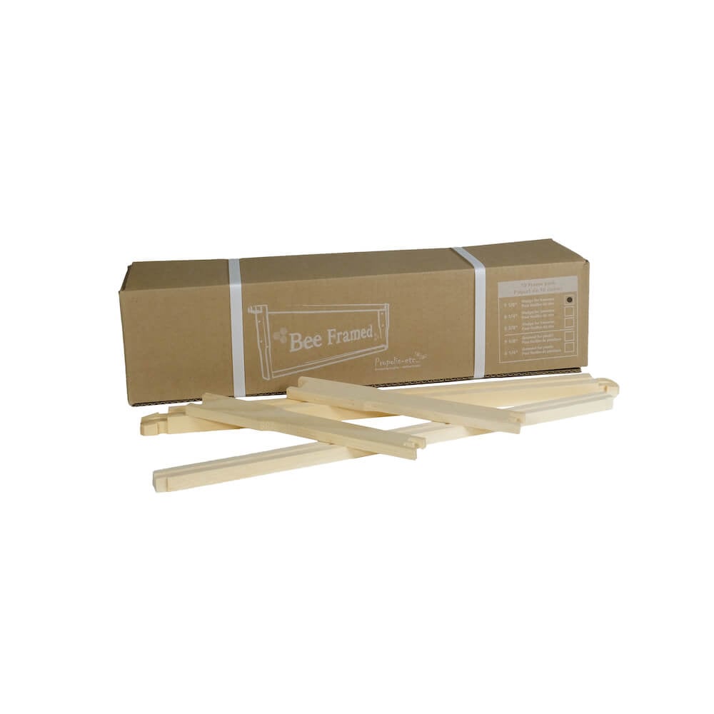 Cadre en bois 9 1/8" non-assemblé pour feuille de cire - Boîte de 10