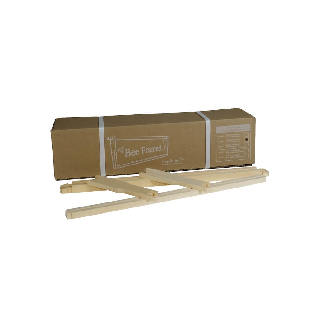 Cadre en bois 6 1/4" non-assemblé pour feuille de cire - Boîte de 10