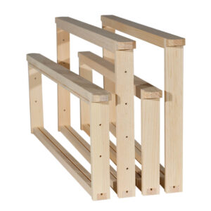 Cadre en bois sans épaule 9 1/8" non-assemblé pour feuille plastique - Boîte de 100