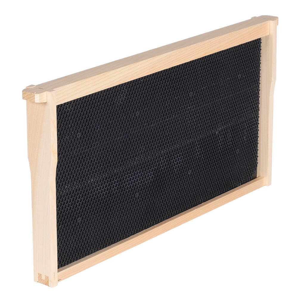 Cadre en bois 9 1/8" assemblé - Plastique noir ciré